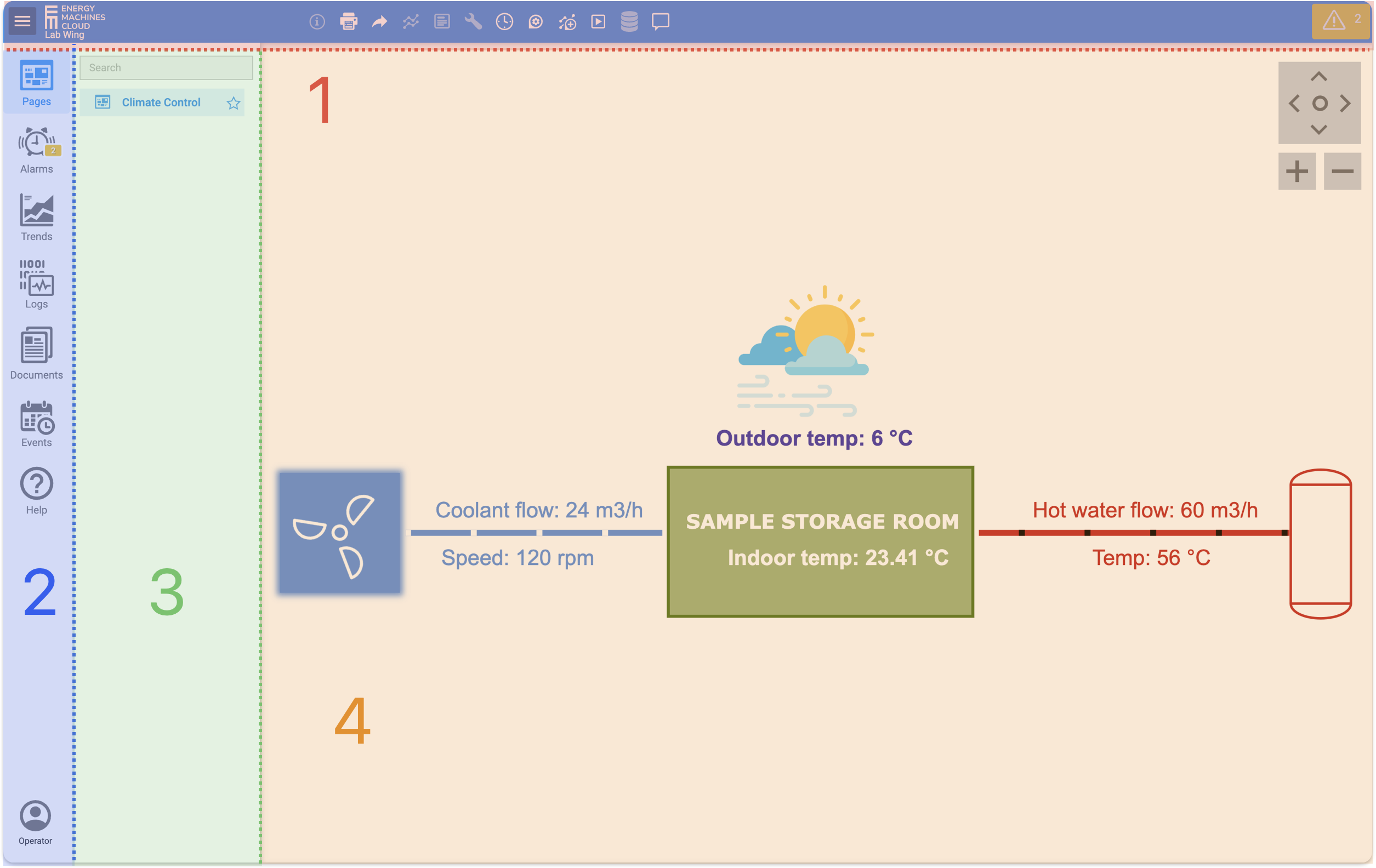 HMI main window