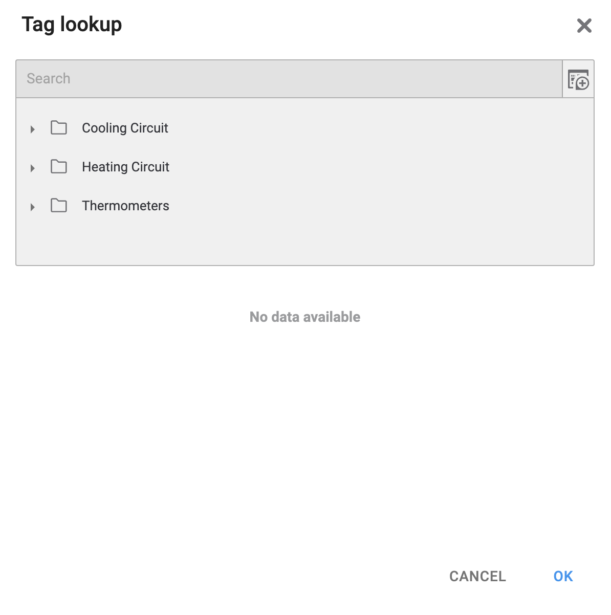 Tag lookup freshly opened